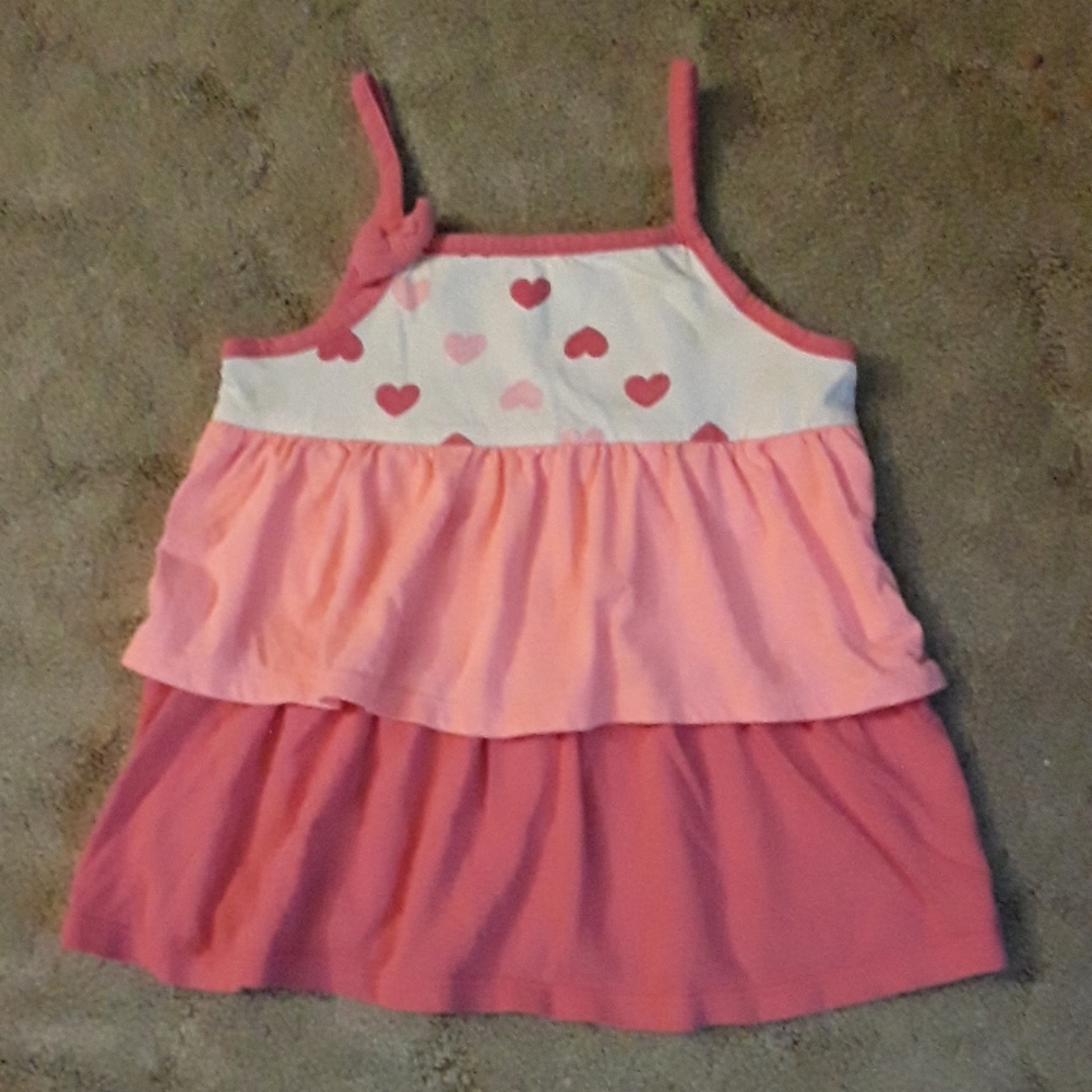 Jumping Beans pink layered tank top